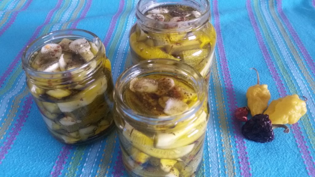 Zucchine in conserva sott'olio