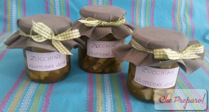 Zucchine in conserva sott’olio