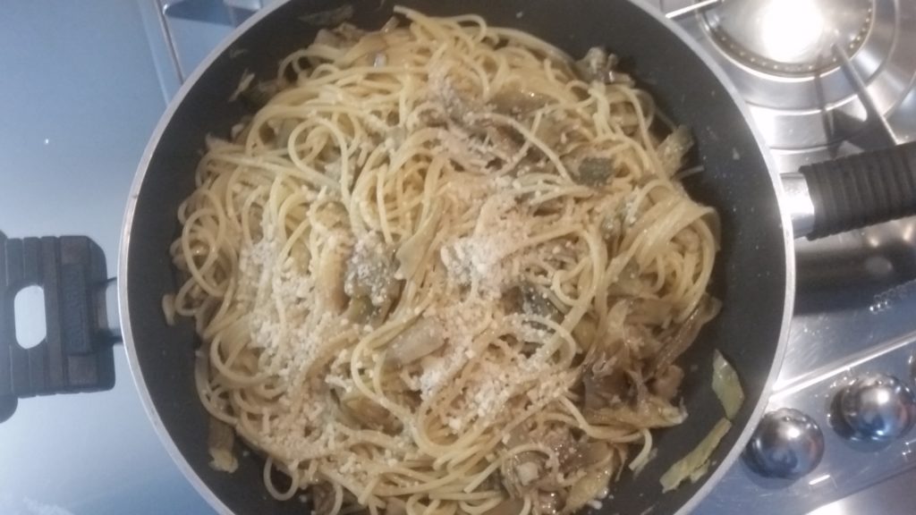 Spaghetti con carciofi