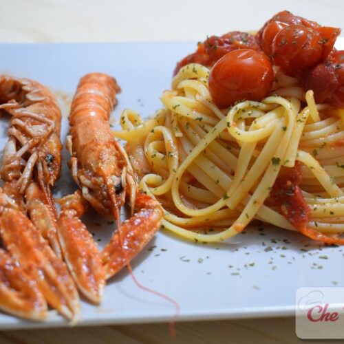 Linguine agli scampi 3 DSC 0285