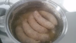 Salsiccia e peperoni in padella