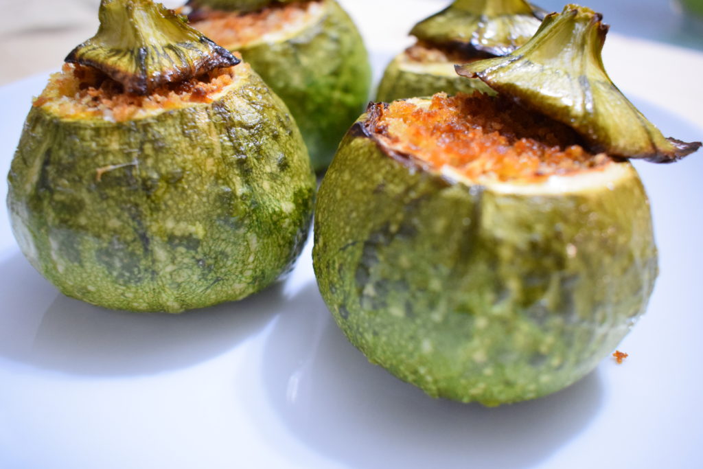 Zucchine tonde ripiene