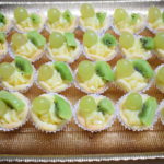 Cestini di pasta frolla con crema e frutta