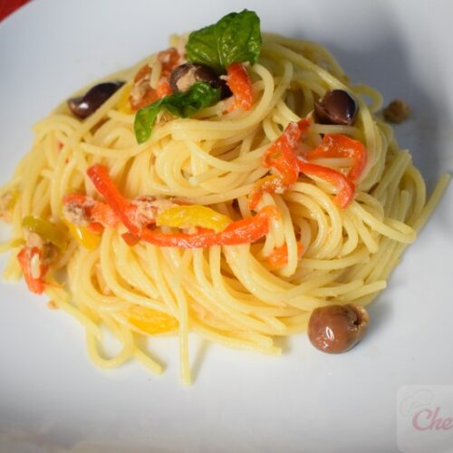 Pasta con peperoni e tonno 3 DSC 0041