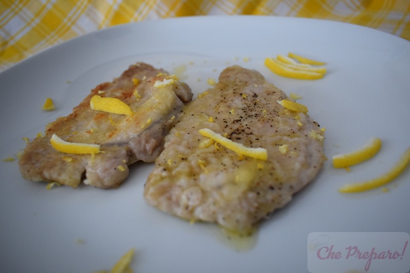 Scaloppine di lonza di maiale al limone