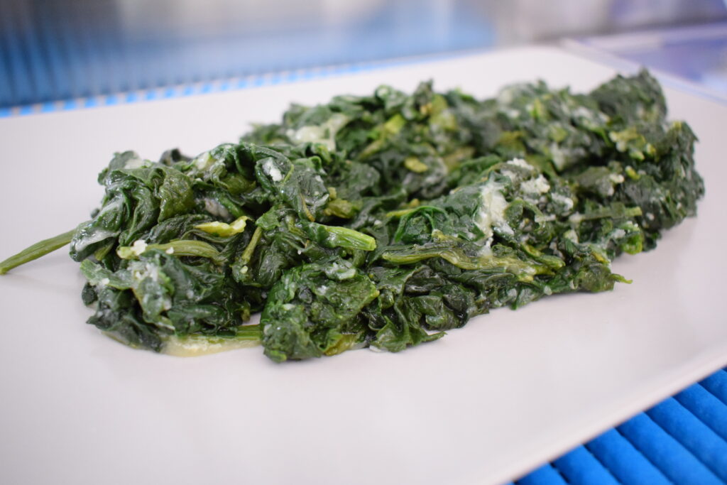Spinaci burro e formaggio