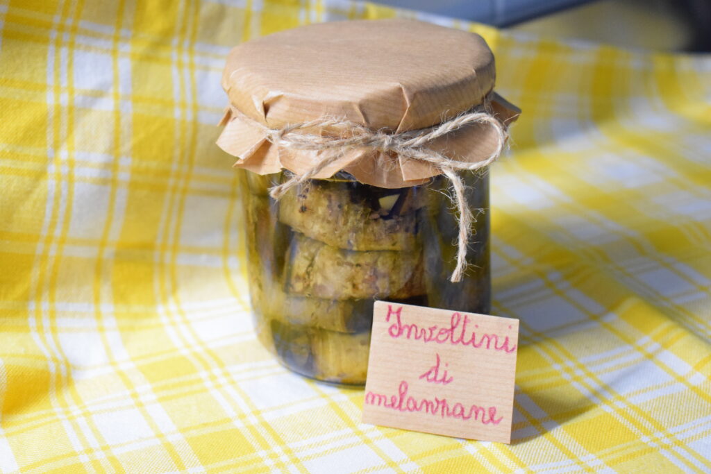 Involtini di melanzane grigliate sott’olio