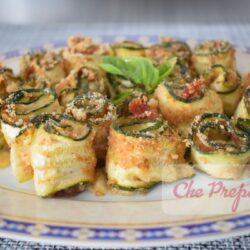 Rotolini di zucchine al forno